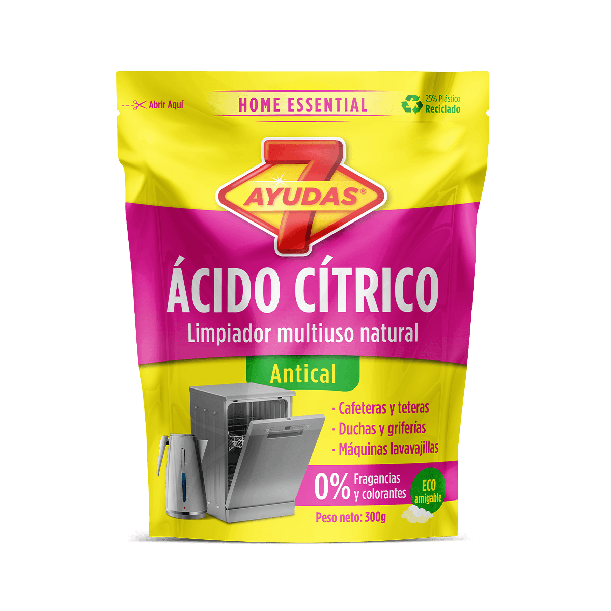 Ácido Cítrico Limpiador multiuso natural