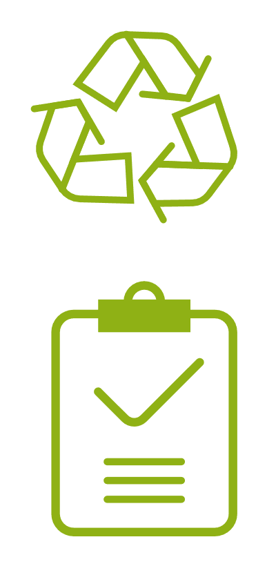 Reciclamos con propósito y trazabilidad icon